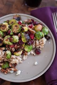 Roasted Brussels Sprouts And Cranberries With Barley Cookie And Kate Recipe Food Recipes Healthy Recipes