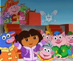 Dora cuenta a los superbebés la historia de cómo el gallo dorado del hada de los sueños no la despertó a tiempo para repartir sueños para la siesta. Dora The Explorer Go Diego Go 502 Dora Saves The Snow Princess Video Dailymotion