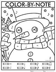 Printable holiday coloring pages christmas coloring pages. Christmas Color By Music Note Worksheets Music Coloring Christmas Music Activities Music Activities