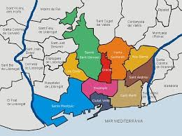 Karte von barcelona, spanien googlekarte. Sehenswerte Stadtteile In Barcelona