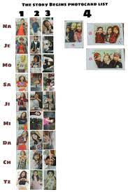 twice the story begins photocard list full set