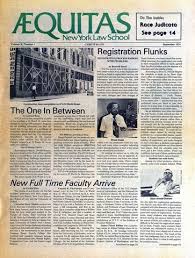 New York Law School Equitas, vol. X, no. 1, September 1978 by New York Law  School Library
