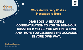 101 Best Work Anniversary Wishes To Boss Thebrandboy Com You've always been a friendly colleague to us. work anniversary wishes to boss
