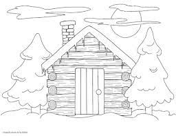 Into the woods coloring pages you are viewing some into the woods coloring pages sketch templates click on a template to sketch over it and color it in and share with your family and friends. Cabin In The Woods Colouring Page Instant Download Lots Of Etsy