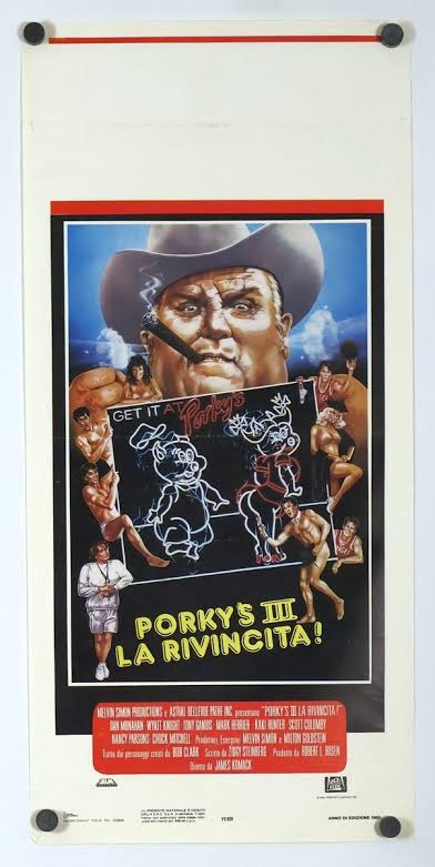 Porky's 3 Porkys Revenge - original movie poster IT Locandina- great art!