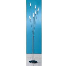 Bulbs required 6 x 10w g4 halogen (included). Hyatt Floor Lamp Delivery Band A