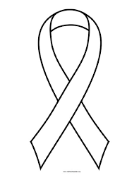 awareness ribbon coloring page free printable