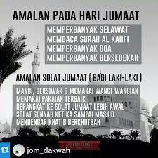 Muhammad abduh tuasikal, msc follow on twitter send an email april 24, 2019. Jom Dakwah Amalan Hari Jumaat With Images Islamic Messages Lettering