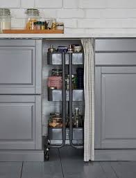 Help Use Your Kitchen S Awkward Spaces With The Help Of This Raskog Utility Cart In Between Cabinets Modern Home Offices Kitchen Remodel Home Remodeling