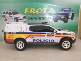 Pm de machado recebe viatura. S10 Da Policia Militar De Minas Gerais Com Xadrez Frota Miniaturas