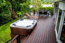 The answer for hot tub people is both; Spa And Deck Spa Installation Spa Decks In Deck Spa