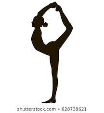 Yoga Girl Silhouette Black And White Pose Asana Natarajasana Lord Of The Dance Pose Dance Photography Poses Girl Silhouette Dance Photography