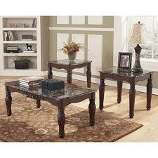Coffee table marble coffee table set top sets piece ashley, source: Ashley North Shore Coffee Table Set Furniture