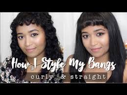 Check out these celebrity haircuts for inspiration. How To Style Short Bangs Curly Straight Krysler R Youtube