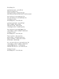 Everything I Do Pdf