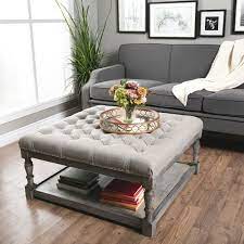 An ottoman coffee table, in particular is useful in a small living room since it can be used as extra seating. Ottoman Coffee Table Ideas It S Time To Go Hybrid