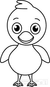 Black And White Outline Little Cute Duck Black White Outline Jpg Outline Pictures Animals Black And White Animal Memes Clean