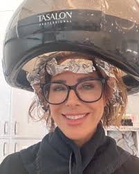 Because let's be real, the journey to fabulous hair is a process! Facebook  may have you thinking I woke up like this, but the reality is a  foil-covered adventure with a hooded