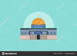Kaaba mekkah and madina pak islamic sacred masjid al haram with masjid e aqsa. Vektorgrafiken Felsendom Vektorbilder Felsendom Depositphotos