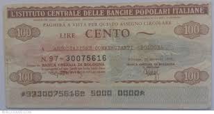 Since this swift code belongs to a primary office of the bank, it can have an optional branch code ___. 100 Lire 1977 31 I Bologna Istituto Centrale Delle Banche Popolari Italiane Italy Community Currency 2110