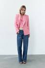 DOUBLE BREASTED TEXTURED WEAVE JACKET PINK | 2324/687 Zara