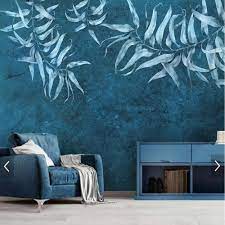 Check spelling or type a new query. Nordic Leaves Wallpaper Mural Dark Blue Background Wall Papers Roll For Living Room 3d Printed Photo Wallpapers Art Wall Decals Wallpapers Aliexpress