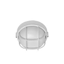 Hubbell Outdoor Lighting Brs 02 50w Euroluxe Wall Or Ceiling Mount Decorative Round High Pressure Sodium Wallpack Black Finish