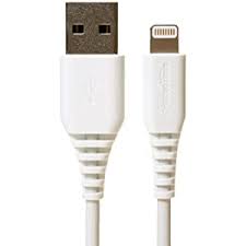 Amazon Com Amazonbasics Mfi Certified Lightning To Usb A Cable For Apple Iphone And Ipad 3 Feet 0 9 Meters 2 Pack White