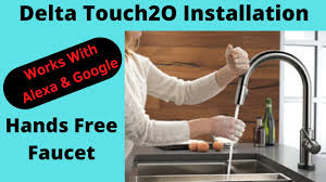 But does it really work? Delta Touch2o Kitchen Faucet Install With Voiceiq Youtube