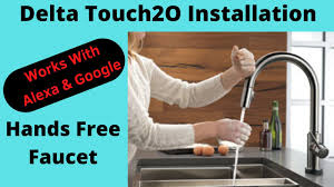 delta touch2o kitchen faucet install