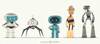 Top brands, low prices & free shipping on many items. Cute Robots Vector Set Vector Download
