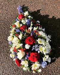 Beautiful flowers for the colchester area in essex. Flowers By Molly Louise Red White And Blue Spray For A Loved One Funeral Funeralflowers Traditional Flowers Essex Colchester Redroses Delphinium Floristry Flowersbymollylouise Facebook