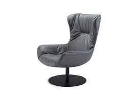 Create an inviting atmosphere with new living room chairs. Freifrau Manufaktur Leya Wingback Chair