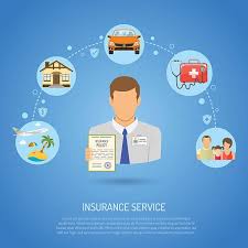 Insurance Services Concept For Poster Web Site Advertising Like Free Vector Art Vector Art Illustration Concept