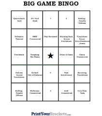 Then click on generate bingo cards. Super Bowl Bingo Sheets Printable