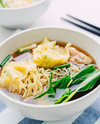 Wonton Chicken Noodle Soup Wonton Noodles Soup And Salad Asian Recipes