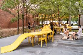 Gallery Of Tulip Your Place At The Table Adhoc Architectes 1 In 2020 Landscape And Urbanism Parking Design Artistic Installation