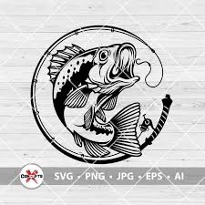 Bass Fishing Svg Bass Fishing Logo Fishing Svg Us Bass Etsy Fishing Svg Fish Logo Fish Clipart