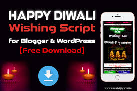 It is easy to use for simple tasks, but yet you can create really complex things with it. Happy Diwali Wishing Script For Blogger Wordpress Free Download Anantvijaysoni In