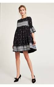 Short Black Taj Mahal Dress Manoush Dresses Fashion Cold Shoulder Dress