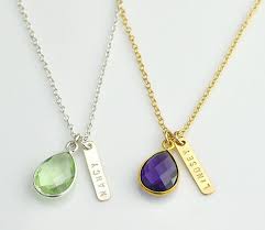 Birthstone Gifts For Mom Not Jewelry Christmas Gift Personalized Bar Birthstone Necklace Etsy Birthstone Bar Necklace Bar Necklace Unique Necklaces