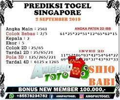 Prediksi Togel Sgp 2 Sept 2019 Bepergian Pesiar Singapura