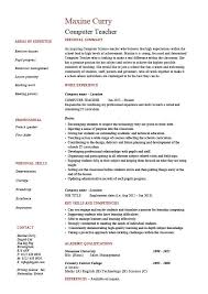 Teaching resume format teaching resume format best photos of teacher … Computer Teacher Resume Example Sample It Teaching Skills Classroom Job School Work