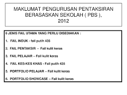 See more of pentaksiran berasaskan sekolah on facebook. Maklumat Pengurusan Pentaksiran Berasaskan Sekolah Pbs Ppt Download