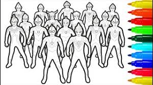 Maybe you would like to learn more about one of these? Ultraman Brotherhood Ginga Victory Ginga Strium Zero Dina Gaia Coloring Pages With Colored Markers Youtube