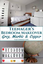 Teenagers would usually want a spacious room with so many stuff that they are into. Teenager S Bedroom Makeover With Grey Marble And Copper Falcondale Life