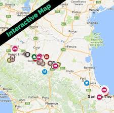 Add these and more to your travel plan. Map Emilia Romagna Map Bologna Parma Modena Rimini San Marino Interactive Tourist Map Food Fun Travel Blog