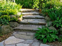 Calico Flagstone Steps Landscape Other By Madison Block Stone Houzz The two basic styles are large natural stones or cut stones fit together and sometimes. calico flagstone steps landscape