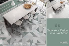 Floor Mockup Kitchen Scene Sm97 Mockup Psd Mockup Template Design