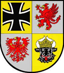 In seinem rechten oberen und linken unteren feld befinden sich aus der sicht des trägers stierköpfe auf goldenem grund. Datei Lkdo Mecklenburg Vorpommern Gif Wikipedia